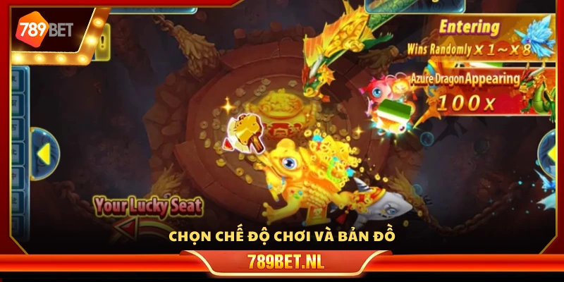 Lựa chọn mode game và bản đồ